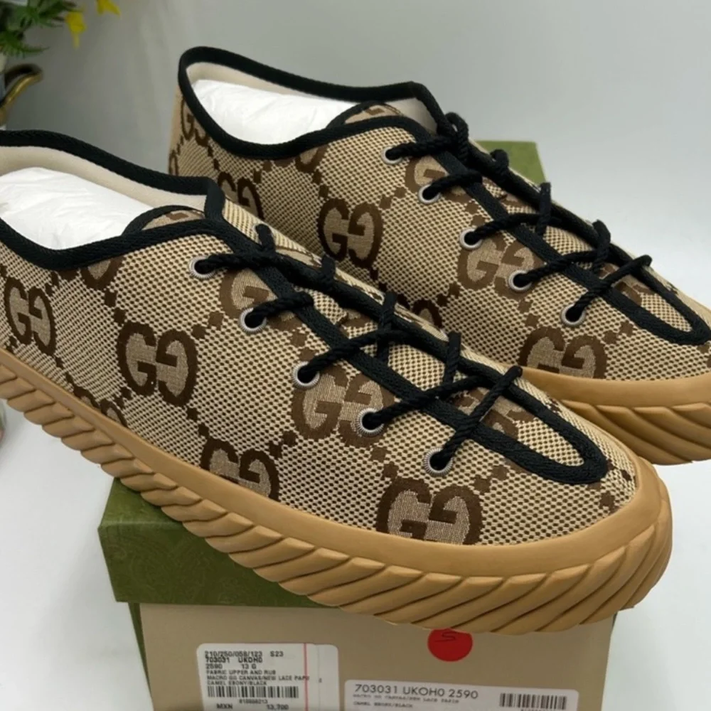 Men's Gucci Jumbo GG low top sneakers . Size 13 - Picture 1 of 7